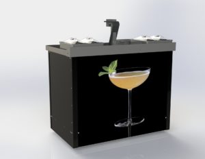 GiG Cart Cocktails Machine back